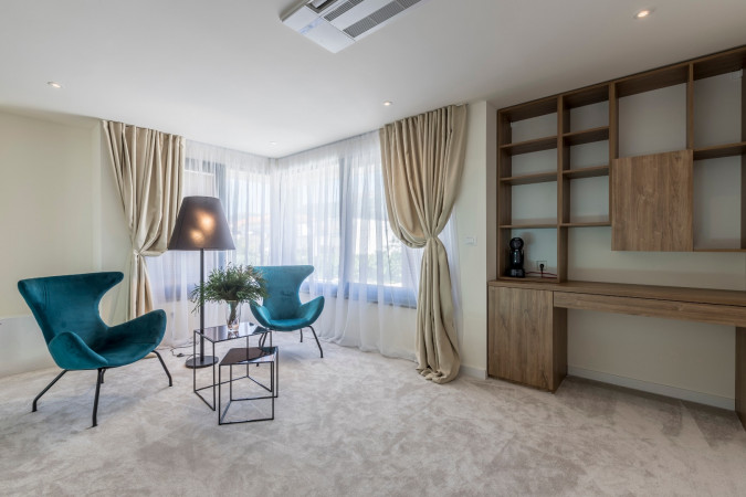 Room 3 and hallway, Villa Sea Star with an infinity pool by the sea, in Ka&scaron;tel Kambelovac - Split, Croatia Ka&scaron;tel Kambelovac