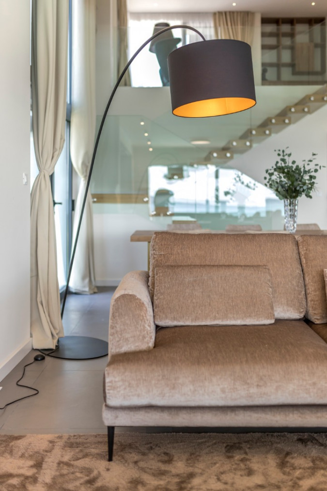 Living room and kitchen, Villa Sea Star with an infinity pool by the sea, in Ka&scaron;tel Kambelovac - Split, Croatia Ka&scaron;tel Kambelovac