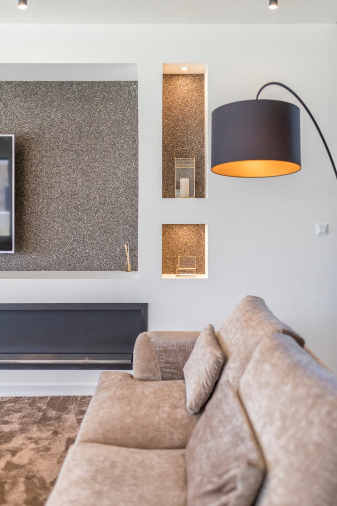 Living room and kitchen, Villa Sea Star with an infinity pool by the sea, in Ka&scaron;tel Kambelovac - Split, Croatia Ka&scaron;tel Kambelovac