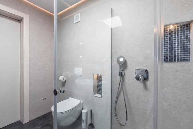 Room 3 and hallway, Villa Sea Star with an infinity pool by the sea, in Ka&scaron;tel Kambelovac - Split, Croatia Ka&scaron;tel Kambelovac