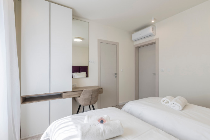 Room 3 and hallway, Villa Sea Star with an infinity pool by the sea, in Ka&scaron;tel Kambelovac - Split, Croatia Ka&scaron;tel Kambelovac