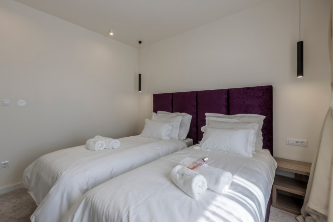 Room 3 and hallway, Villa Sea Star with an infinity pool by the sea, in Ka&scaron;tel Kambelovac - Split, Croatia Ka&scaron;tel Kambelovac